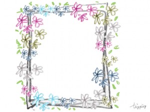 フリー素材 Webデザインに使えるガーリーなイラスト素材 Http Tigipg Cpm 大人可愛いイラスト 大人可愛い 小花とラフなラインの飾り枠 Http Tigpig Com
