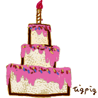 バースデイケーキの無料イラスト素材 フリー素材 0 0pix Web 動画 Sns バナー制作に使える素材 Tigpig