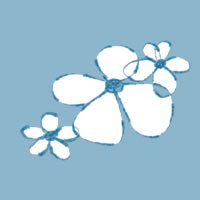 フリー素材 Twitterアイコン メニュー ガーリーな小花のweb素材