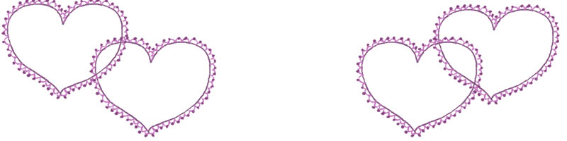 フリー素材 ヘッダー 800pixサイズ 大人かわいい紫のハート ポンポンレースつき のwebデザイン素材 ネットショップ制作などに使える約5000点のwebデザイン素材 Tigpig