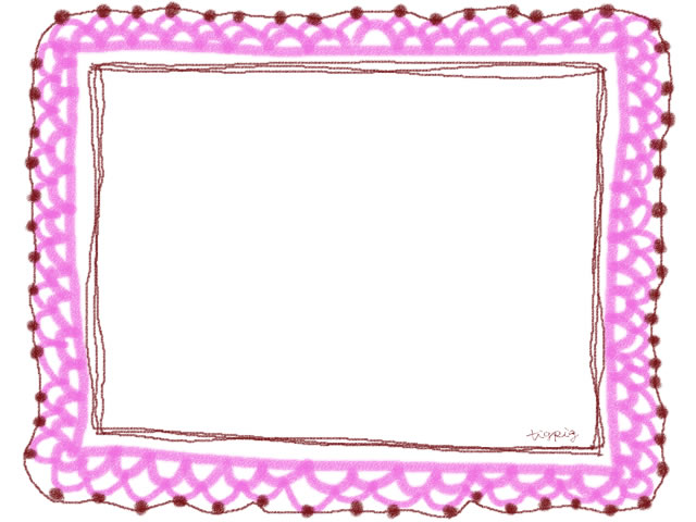 フリー素材 フレーム 飾り枠 640 480pix ピンクの大人かわいい手編みレース風飾り枠のバレンタイン ホワイトデーのwebデザイン素材 Webデザインに使える素材 Tigpig