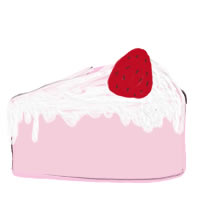 バナー広告 アイコンのwebデザイン素材 大人可愛いピンクのイチゴショートケーキのイラストのフリー素材 Webデザイン 動画制作に使える無料素材 Tigpig