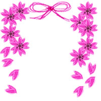 大人可愛いピンクの桜とガーリーなリボンの飾り枠 ネットショップ バナー広告のwebデザイン素材 フリー素材0 0pix Webデザインに使える素材 Tigpig