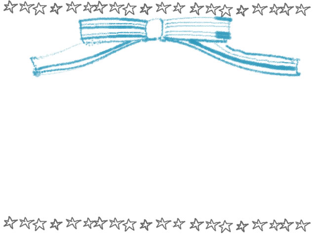 フリー素材 フレーム シンプルな鉛筆風手描きの星の飾り罫とパステルブルーのガーリーなリボンのイラスト 640 480pix Webデザインに使える素材 Tigpig