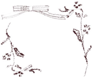 ネットショップ バナー広告のフリー素材 ナチュラルな茶色の花と枝とリボンのイラストの飾り枠 フレーム 300 250pix Web 動画 Sns バナー制作に使える素材 Tigpig