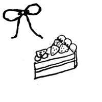 フリー素材 壁紙 アイコン モノクロの手描きのイチゴショートケーキのパターン 0 0pix Webデザイン イラスト素材 Tigpig