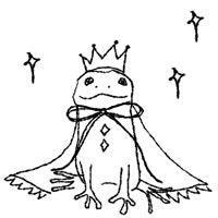 フリー素材 アイコン Twitter 大人可愛い蛙 かえる の王子とキラキラのイラスト Webデザインに使える素材 Tigpig