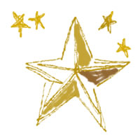 フリー素材 アイコン Twitter 黄色の星の手描きラインが大人可愛い