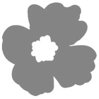 フリー素材 アイコン Twitter可 北欧風のレトロポップなグレーのケシの花 0 0pix Webデザインに使えるフリー素材 Tigpig