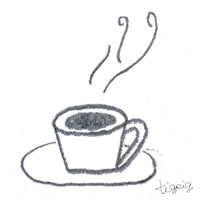 フリー素材 アイコン Twitter可 モノトーンの大人可愛いコーヒー コーヒーカップ 200 200pix ネットショップ制作などに使える約5000点のwebデザイン素材 Tigpig