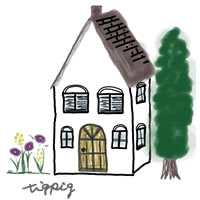 アイコン Twitter のフリー素材 北欧風の大人可愛い家のイラスト 0 0pix Webデザイン イラスト素材 Tigpig