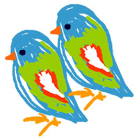 アイコン Twitter のフリー素材 青い鳥の大人可愛いイラスト 0 0pix オンラインショップ制作やwebデザインに使える素材 Tigpig