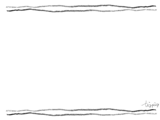 フリー素材 フレーム モノトーンのラフな鉛筆描きの2本のライン 640 480pix Webデザインに使える素材 Tigpig