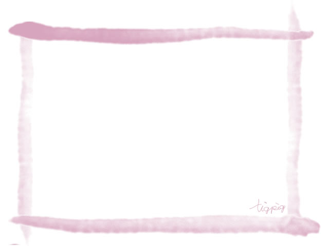大人可愛いフリー素材 フレーム くすんだピンクのガーリーな水彩のラインの囲み枠シ 640 480pix Webデザイン イラスト素材 Tigpig