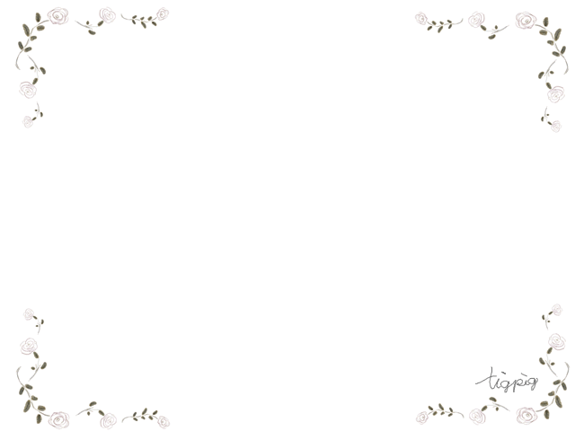 クリスマス 年賀状の大人可愛いフリー素材 フレーム 森ガール風手描きのシンプルな薔薇の飾り枠 640 480pix Webデザインに使える素材 Tigpig