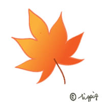 秋のhp制作のアイコンに使える大人可愛い紅葉のイラストのフリー素材 0 0pix ネットショップ制作などに使える約5000点のwebデザイン素材 Tigpig