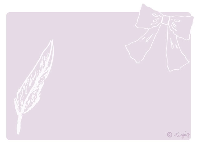 大人可愛い羽とリボンのイラストと薄紫の角丸のフレーム 640 480pix Webデザイン イラスト素材 Tigpig