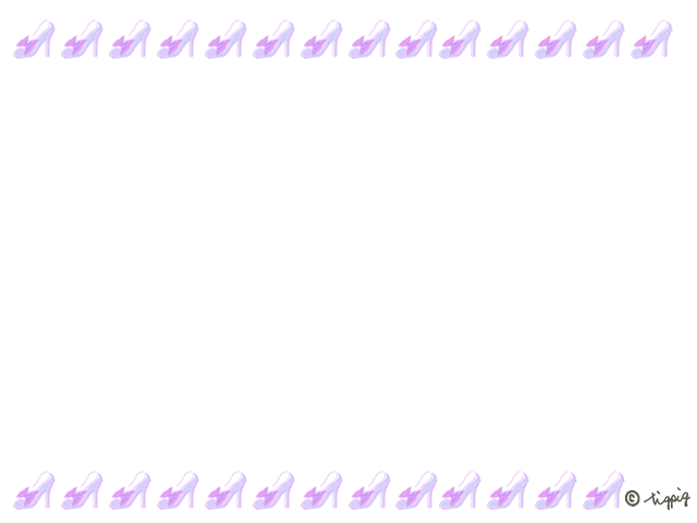 フレーム 大人可愛いリボンつきの薄紫のハイヒールいっぱいのライン 640 480pix ネットショップ制作などに使える約5000点のwebデザイン素材 Tigpig