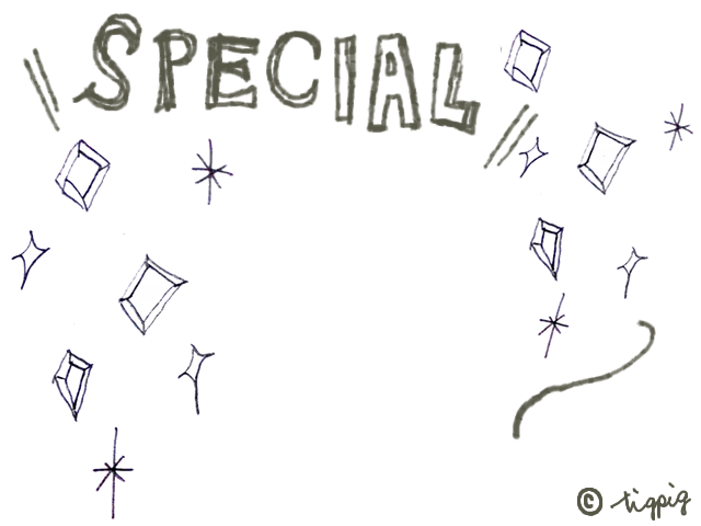 大人可愛いspecialの手描き文字とキラキラ 640 480pix Webデザイン イラスト素材 Tigpig